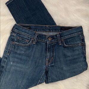 Citizens Of Humanity Dark Blue Cropped Jeans